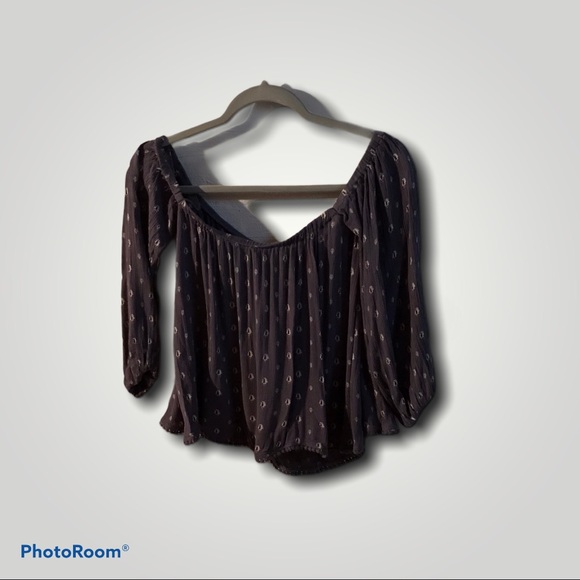 Abercrombie Off-the-Shoulder Sleeve Blouse - S - Picture 2 of 2
